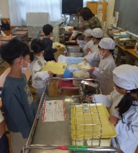 給食準備の様子